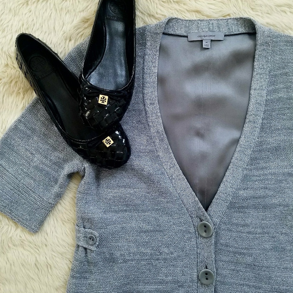 100% Silk woven Classiques Enrier cardigan